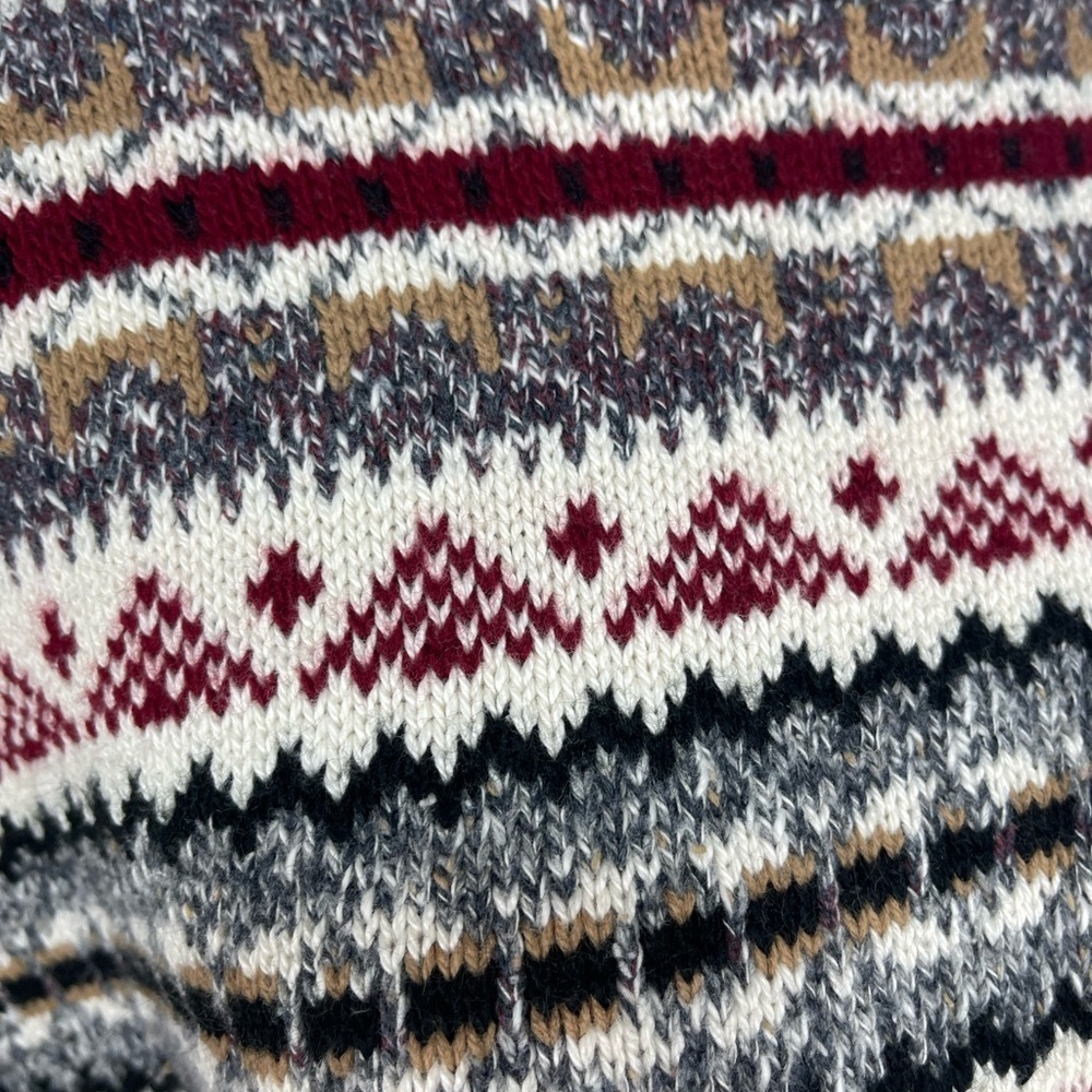 Carly Blake multi colored mock turtleneck pull over cotton sweater women’s M - Picture 10 of 15